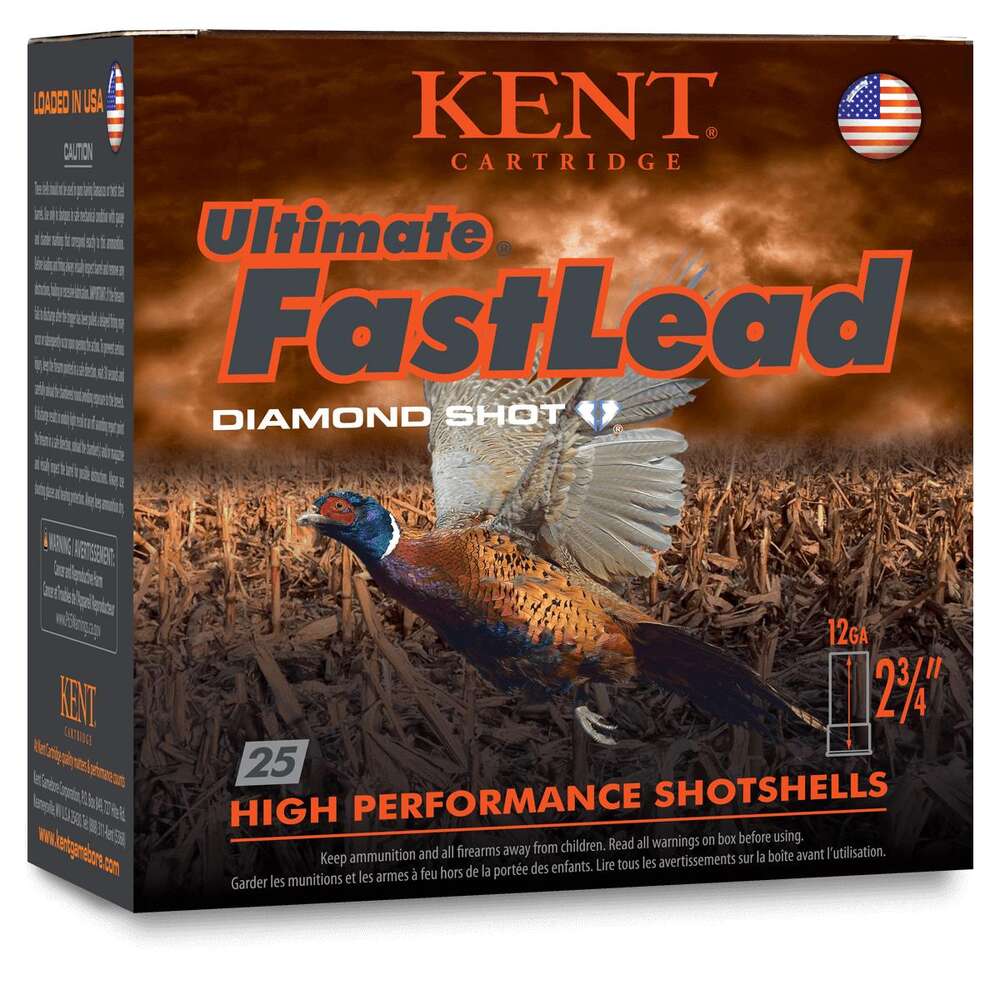 Ammunition Kent Cartridge 4.50" 12Gauge2.75" AMMO 12GA 2-3/4IN 5SH 1345 FPS 25/BX